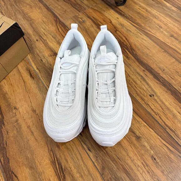 Nike Air Max 97 Triple White Women's Sneaker Sizes US7 NWT - Picture 3 of 9